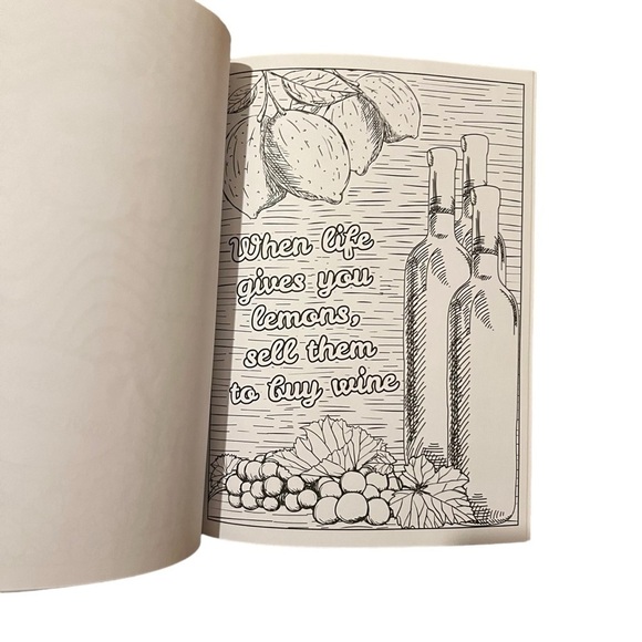 Coloring Book: When Life Gets Complicated I Wine - Picture 3 of 3